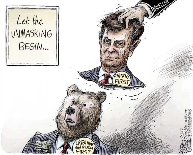 Political/Editorial Cartoon by Adam Zyglis, The Buffalo News on Manafort Indicted