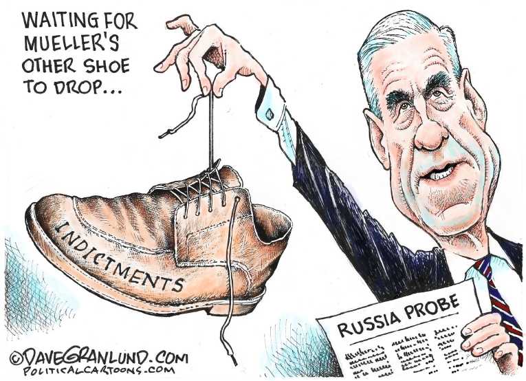 Political/Editorial Cartoon by Dave Granlund on Manafort Indicted