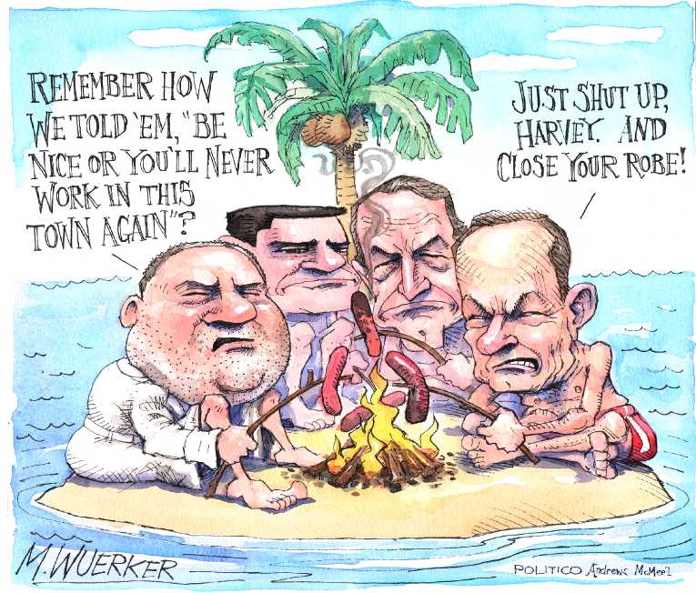 Political/Editorial Cartoon by Matt Wuerker, Politico on Sexual Revelations Mount