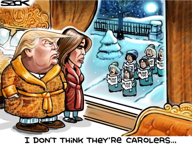 Political/Editorial Cartoon by Steve Sack, Minneapolis Star Tribune on Trump Inspiring the Forgotten