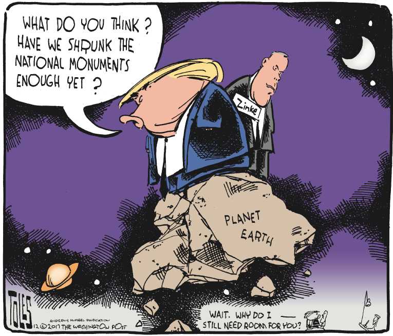 Political/Editorial Cartoon by Tom Toles, Washington Post on Trump Inspiring the Forgotten
