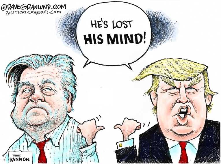 Political/Editorial Cartoon by Dave Granlund on “Fire and Fury” Enrages Trump