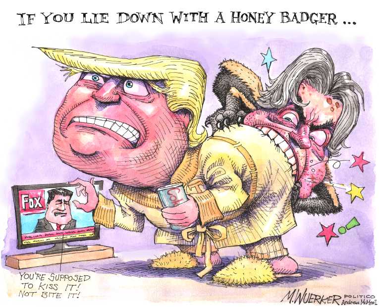 Political/Editorial Cartoon by Matt Wuerker, Politico on “Fire and Fury” Enrages Trump