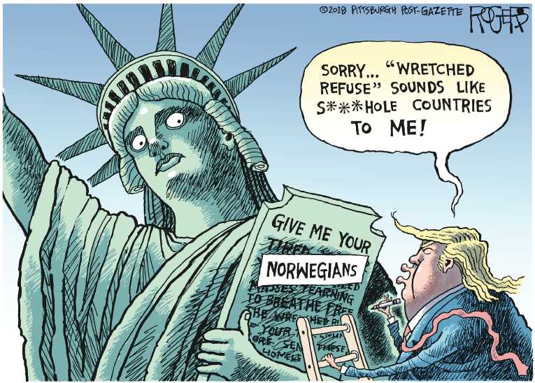 Political/Editorial Cartoon by Rob Rogers, The Pittsburgh Post-Gazette on DACA Deal Stalls