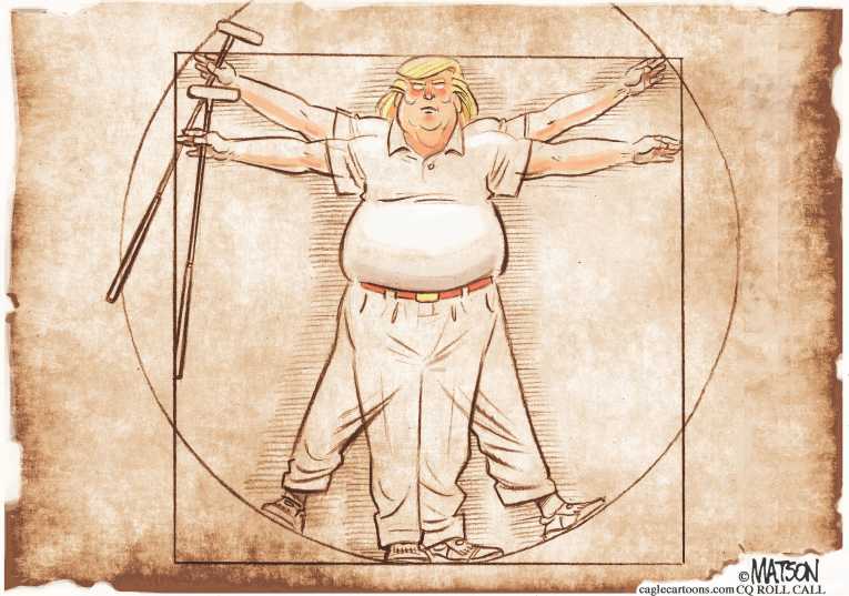 Political/Editorial Cartoon by RJ Matson, Cagle Cartoons on President’s Doc Has Dyslexia