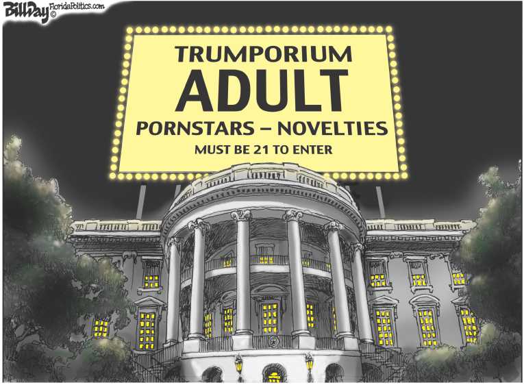 Political/Editorial Cartoon by Bill Day, Cagle Cartoons on Trump Paid $130K to Porn Star