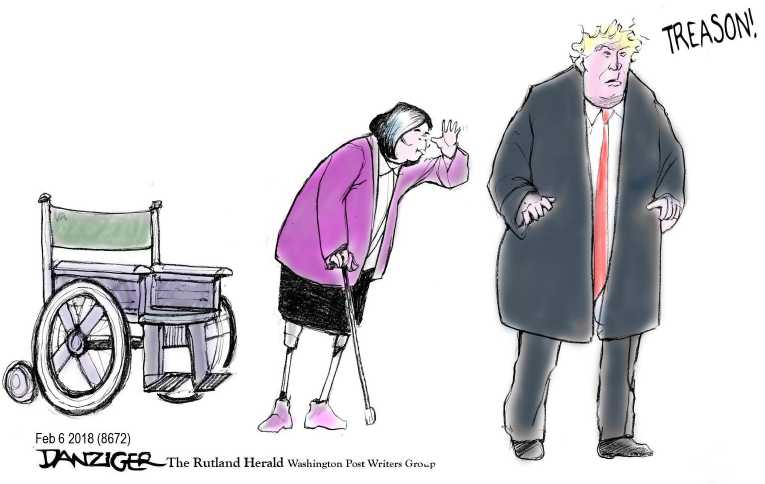 Political/Editorial Cartoon by Jeff Danziger on Trump Presidency a Dream