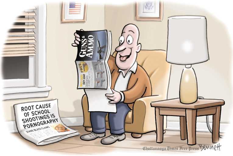 Political Cartoon On In Other News By Clay Bennett Chattanooga Times Free Press At The Comic News