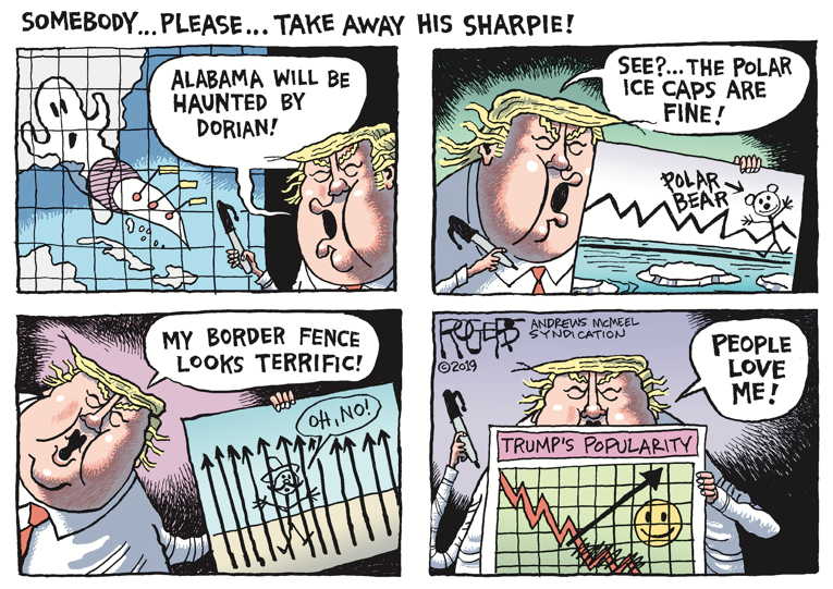 Political/Editorial Cartoon by Rob Rogers on President Performs Magic