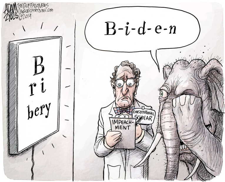 Political/Editorial Cartoon by Adam Zyglis, The Buffalo News on Impeachment Articles Introduced