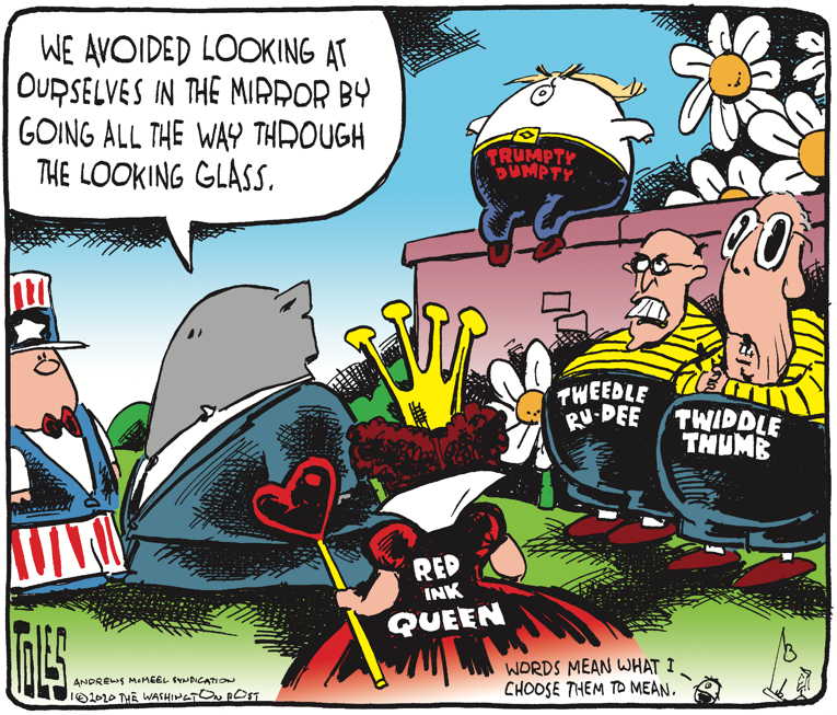 Political/Editorial Cartoon by Tom Toles, Washington Post on Impeachment Trial Begins