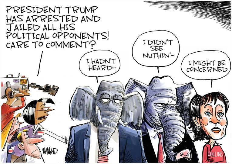 Political/Editorial Cartoon by Dave Whamond, Canada, PoliticalCartoons.com on Trump to Restart Campaign
