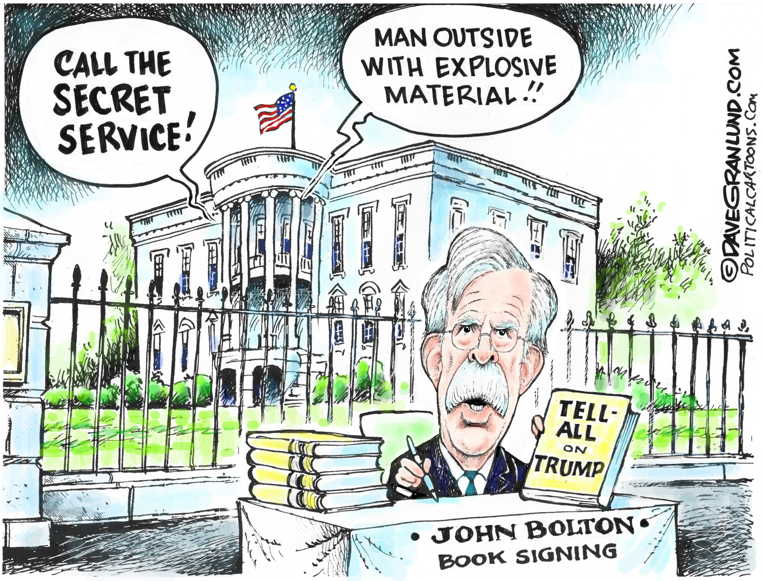 Political Cartoon On Bolton Sings By Dave Granlund At The Comic News