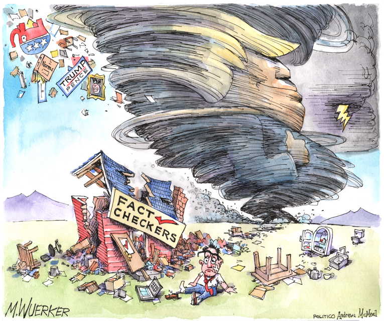 Political/Editorial Cartoon by Matt Wuerker, Politico on Convention Messaging Powerful