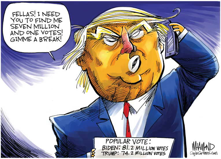 Political Cartoon on 'Trump Threatens Georgian Official' by Dave
