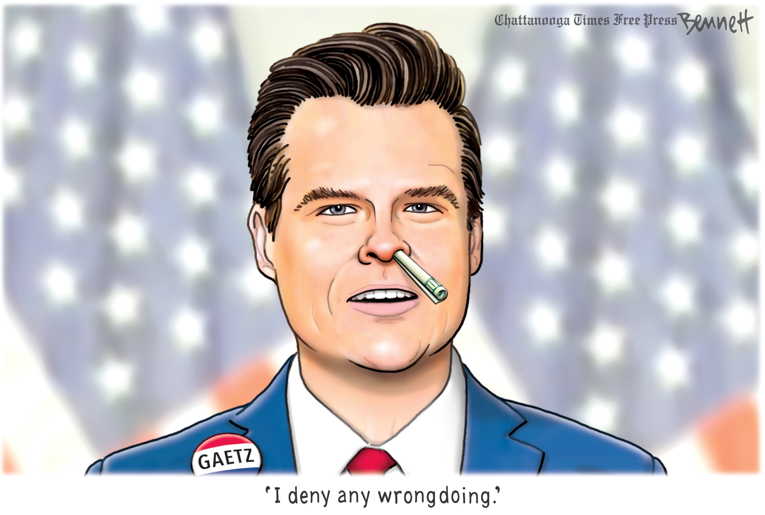 Political Cartoon On GOP Celebrates New Leaders By Clay Bennett Chattanooga Times Free Press