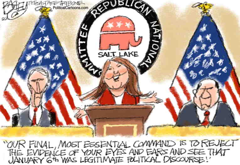 Political Cartoon On Republicans Secede By Pat Bagley Salt Lake Tribune At The Comic News 0686