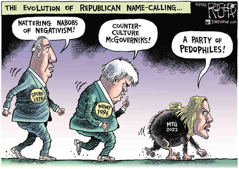 Political Cartoon On Gop Stands For Something By Rob Rogers At The