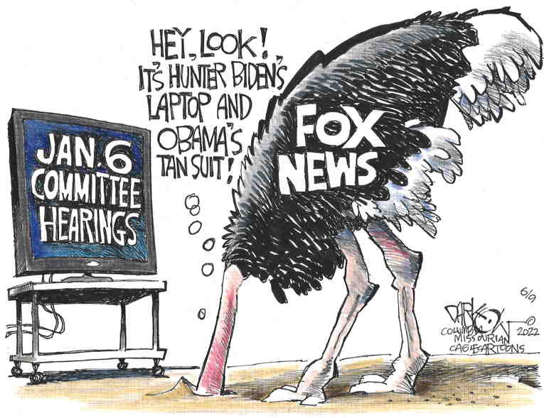 Political Cartoon On Fox “news” Ends All Pretense By John Darkow