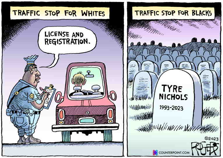 Political Cartoon on 'Video Shocks Nation' by Rob Rogers at The Comic News