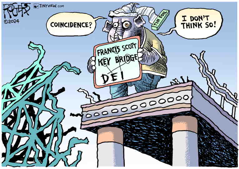 Political/Editorial Cartoon by Rob Rogers on GOP Goes Full Nuts