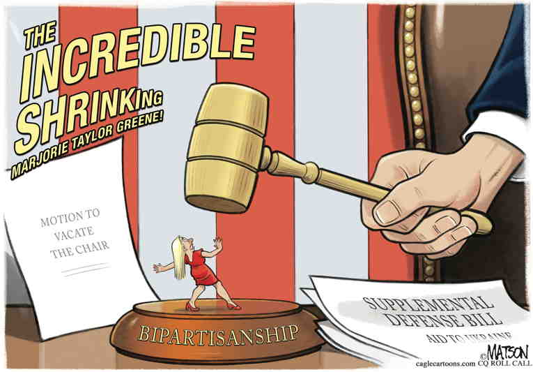 Political/Editorial Cartoon by RJ Matson, Cagle Cartoons on House Infighting Escalates