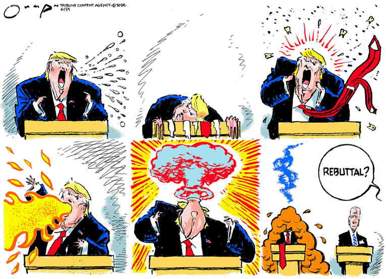 Political Cartoon On 'debate Preparations Conclude' By Jack Ohman, The 