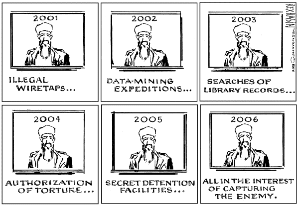 Editorial Cartoon by Rex Babin, Sacramento Bee on Homeland Security (part 2)