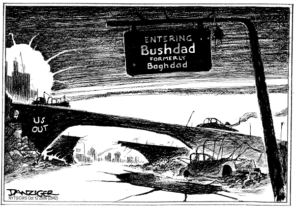 Editorial Cartoon by Jeff Danziger, CWS/CartoonArts Intl. on The War in Iraq