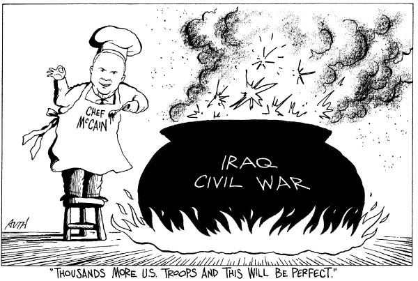 Editorial Cartoon by Tony Auth, Philadelphia Inquirer on The War in Iraq (part 2)