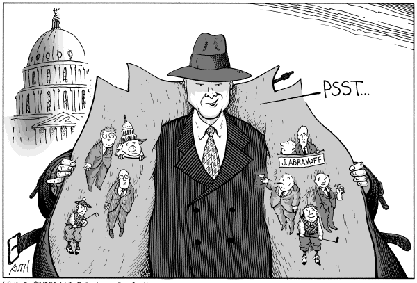Editorial Cartoon by Tony Auth, Philadelphia Inquirer on The Political Process
