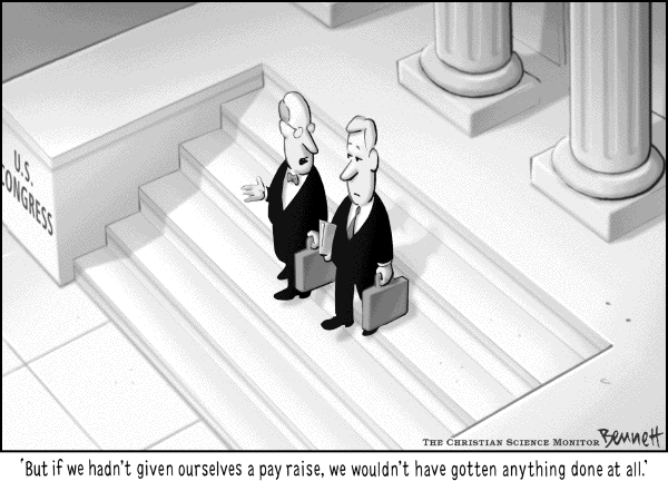 Editorial Cartoon by Clay Bennett, Christian Science Monitor on The Political Process