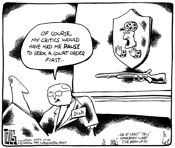 Editorial Cartoon by Tom Toles, Washington Post on The Man in Charge