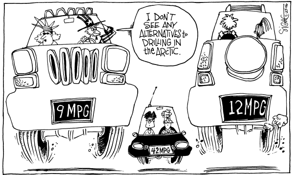 Editorial Cartoon by Signe Wilkinson, Philadelphia Daily News on Global Warming