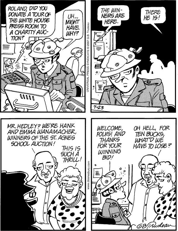 Cartoon by Gary Trudeau
