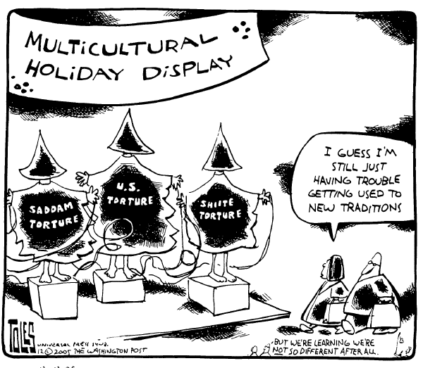Political cartoon on Iraqi Electioons Mark New Era by Tom Toles, Washington Post
