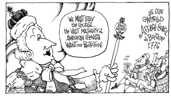 Political cartoon on Iraqi Electioons Mark New Era by Signe Wilkinson, Philadelphia Daily News