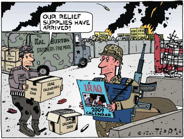 The Comic News: Editorial Cartoon by Ted Rall on Soldiers React to ...