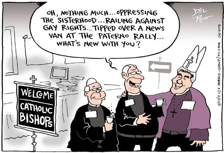 Political/Editorial Cartoon by Joel Pett, Lexington Herald-Leader, CWS/CartoonArts Intl. on In Other News