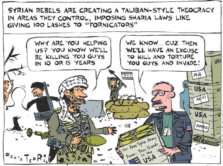 Political Cartoon on 'In Other News' by Ted Rall at The Comic News