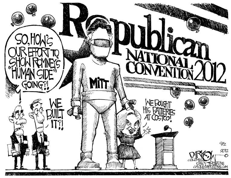 Political/Editorial Cartoon by John Darkow, Columbia Daily Tribune, Missouri on GOP Basking In Afterglow