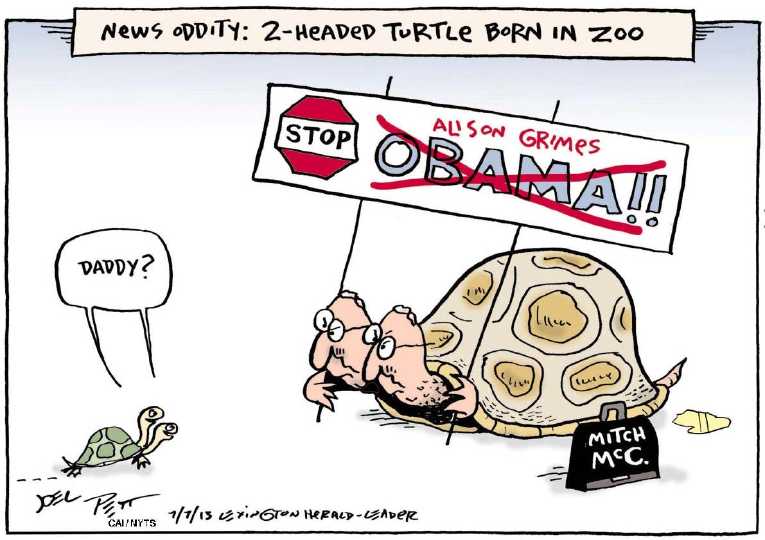 Political/Editorial Cartoon by Joel Pett, Lexington Herald-Leader, CWS/CartoonArts Intl. on In Other News