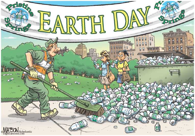 Political/Editorial Cartoon by RJ Matson, Cagle Cartoons on World Celebrates Earth Day
