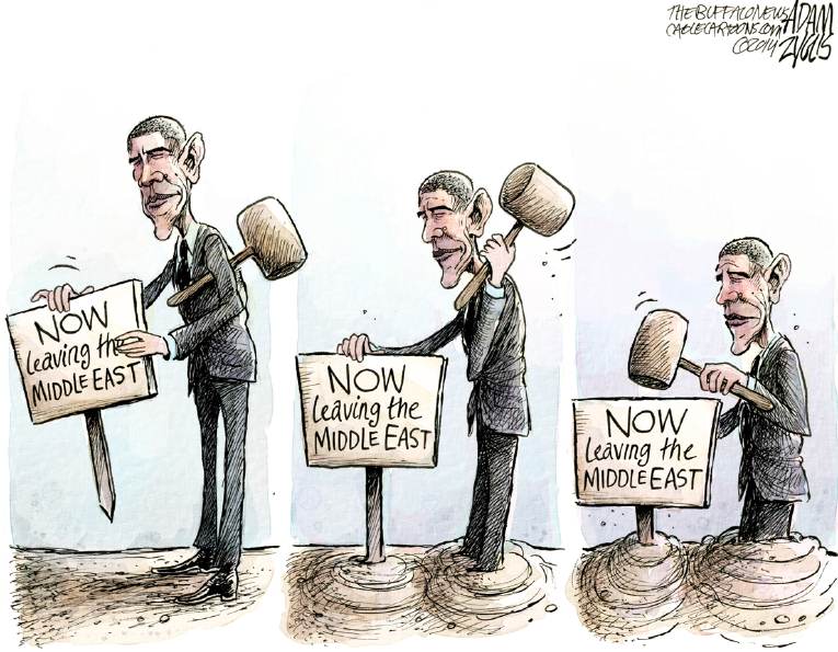Political Cartoon on 'US to Restore Order' by Adam Zyglis, The Buffalo