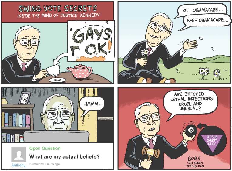 Political/Editorial Cartoon by Matt Bors on Supreme Court Issues Key Ruling