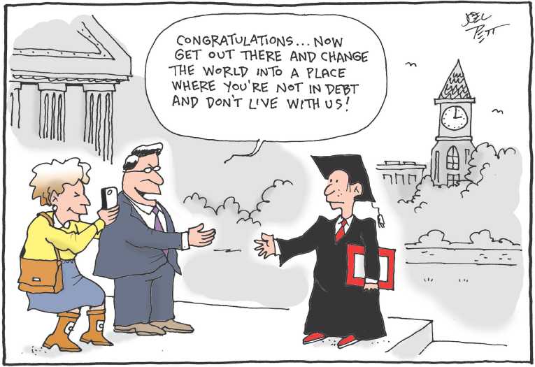 Political/Editorial Cartoon by Joel Pett, Lexington Herald-Leader, CWS/CartoonArts Intl. on 6 Major Banks Fined