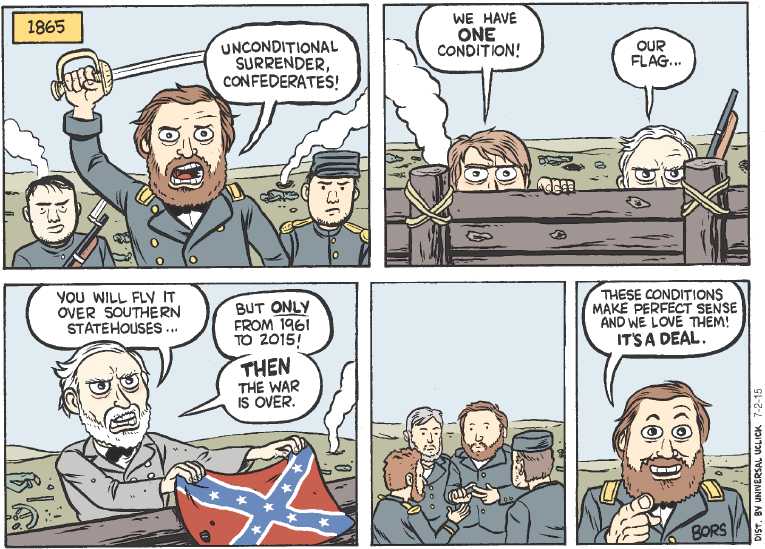 Political/Editorial Cartoon by Matt Bors on South Still Fighting