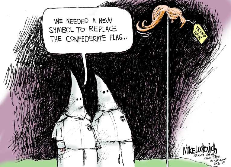 Political/Editorial Cartoon by Mike Luckovich, Atlanta Journal-Constitution on South Still Fighting