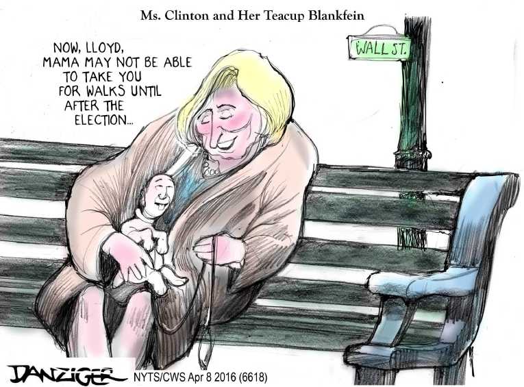 Political/Editorial Cartoon by Jeff Danziger, CWS/CartoonArts Intl. on Clinton Solidifies Support