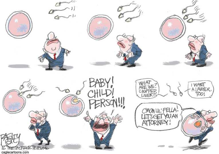 Political/Editorial Cartoon by Pat Bagley, Salt Lake Tribune on GOP Goes More Fundamental